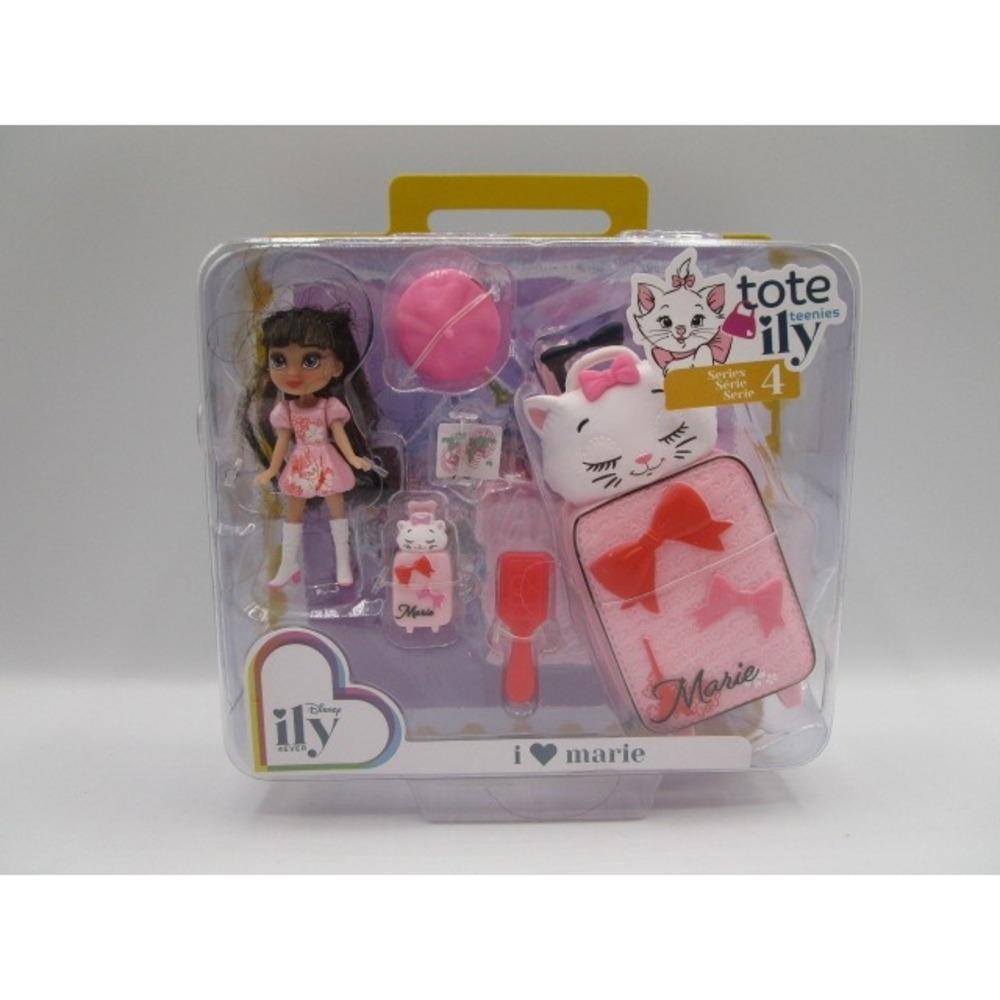 Disney ILY 4Ever Tote Teenies Series 4 I Love Marie Mini Doll Suitcase Set